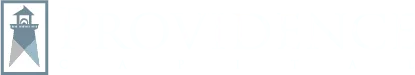 Providence Capital logo with a stylized lighthouse icon on the left and the company name in large, white text on a light background.
